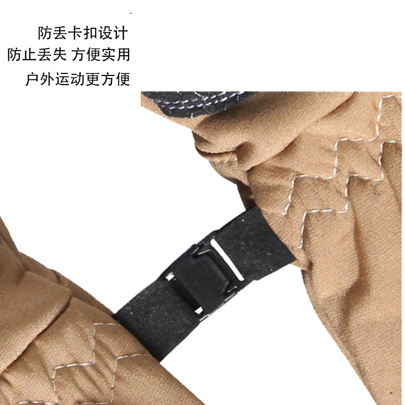 Outdoor Sports Warm Non-Slip Waterproof Touch Screen Tactical Camouflage Mountaineering Training Fleece-Lined Autumn and Winter Ski Gloves for Men and Women