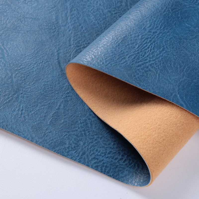 Y2512 Double Color Crazy Horse Pattern Leather Fabric 1.0mm Retro Semi-PU Leather Briefcase Sofa Furniture Handbag Leather