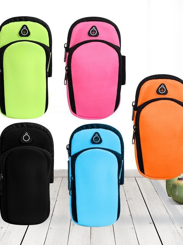 Cross-border Men's and Women's Outdoor Marathon Mobile Phone Arm Bag Portable Sports Bag Waterproof Running Gym Bag Mobile Phone Storage Bag