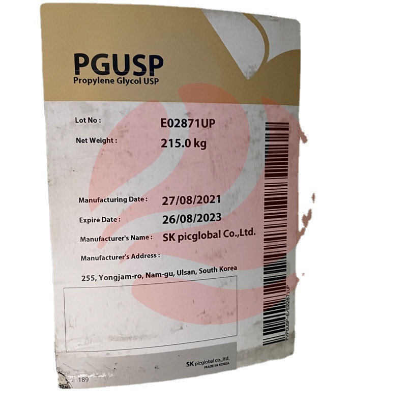 South Korea 1.2 Propylene Glycol, Pharmaceutical Grade, 99.9% Content, South Korea Skc Cosmetic Grade Propylene Glycol