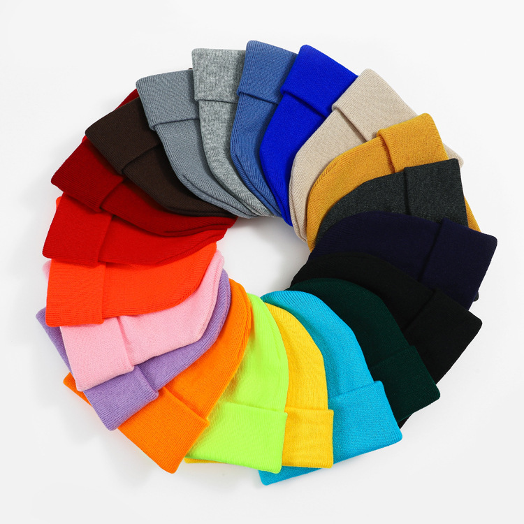 Large Edition Amazon Pullover Hat Light Plate Knitted Hat Weaving Label Acrylic Wool Hat European and American Cold Hat Embroidered logo