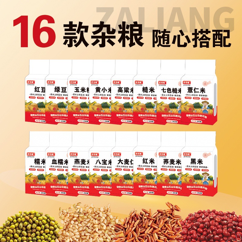 Grain Gift Box Wholesale Combination Coarse Grain Vacuum Packed 250g × 10 Employee Benefits Corn Mung Beans Millet