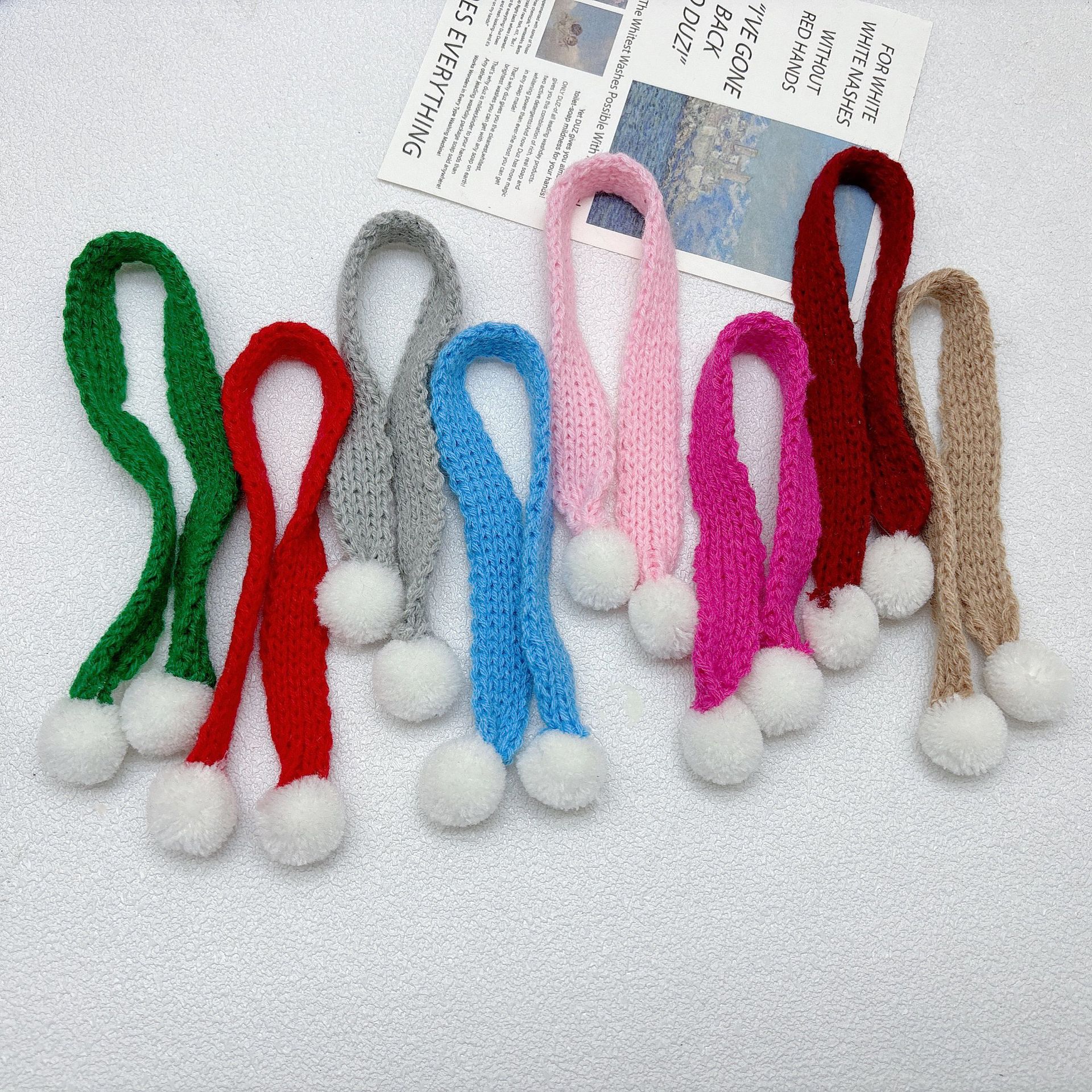 Ночник, маленький вязаный шарф, креативный рождественский аксессуар