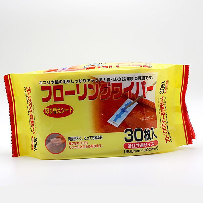 30 pieces of Japanese electrostatic disposable dust removal paper dust-free paper mopping machine dust removal paper floor cleaning mop dust cloth