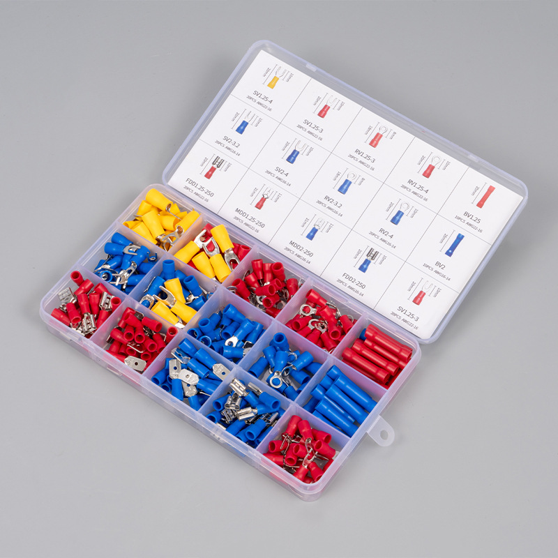 Ve Tube Type Pre-Insulated Terminal Block Set Pliers Switch Panel Pin Cold-Pressed Wire Lug Copper Nose Wire Connector