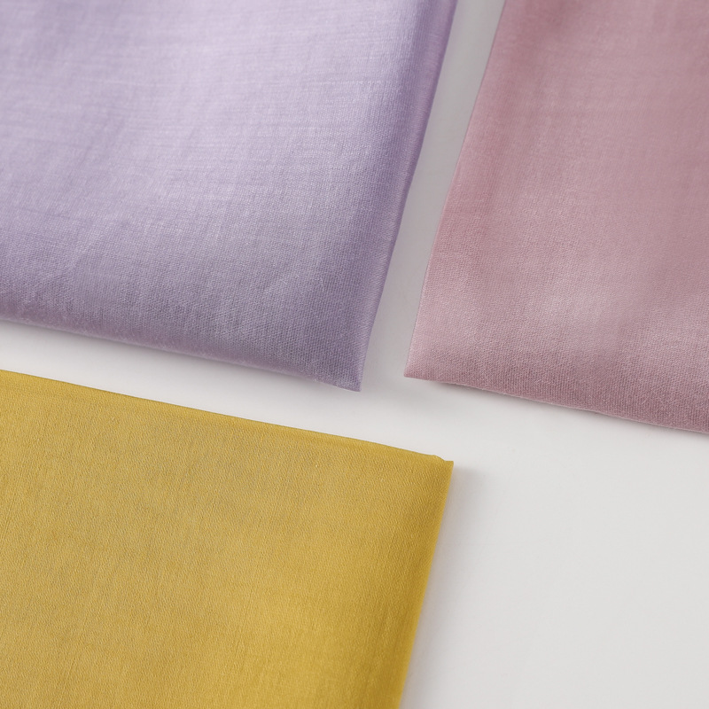 Spot Wholesale 60-Count Lenzing Tencel Satin Shirt Fabric Women's Dress Smooth and Breathable Tencel Fabric