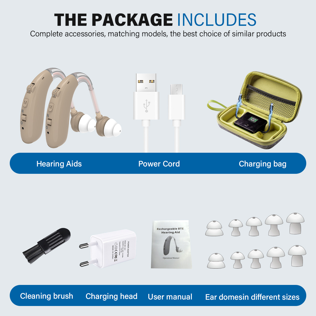 New Bag Hearing Aid Charging Without Bluetooth Sound Amplifier Hearing Aid Headset for the Elderly English Version