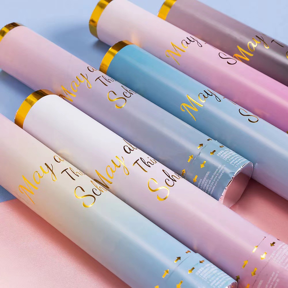 Ручная маленькая трубка для фейерверков на день рождения, трубка для празднования новоселья, свадебный фестиваль, закрученная цветочная трубка