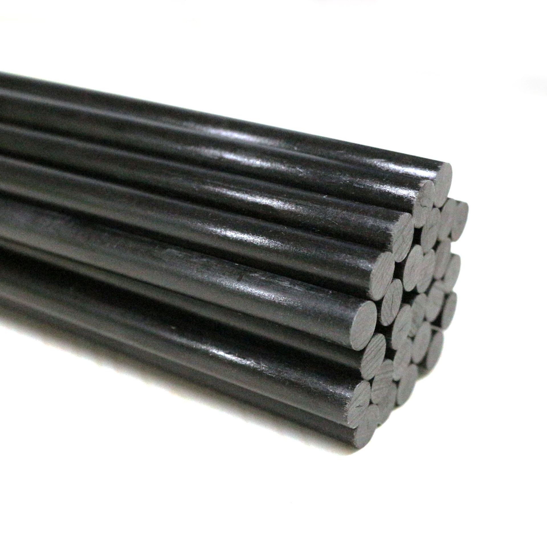 Factory Direct Supply of Pultruded Carbon Fiber Rods/High Hardness Solid Carbon Fiber Round Rods 4mm Carbon Rods Wholesale