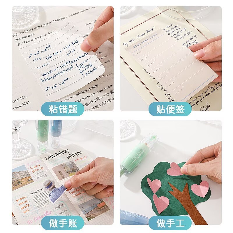 [360 rotation] long stand large capacity Dot glue Press double-sided adhesive mini paste handmade replaceable wholesale