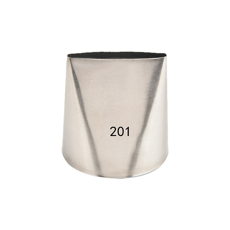 200 #   Extra Large Cream Smearing Nozzle Single Tooth Serrated 304 Stainless Steel Decorating Nozzle Baking DIY Tool