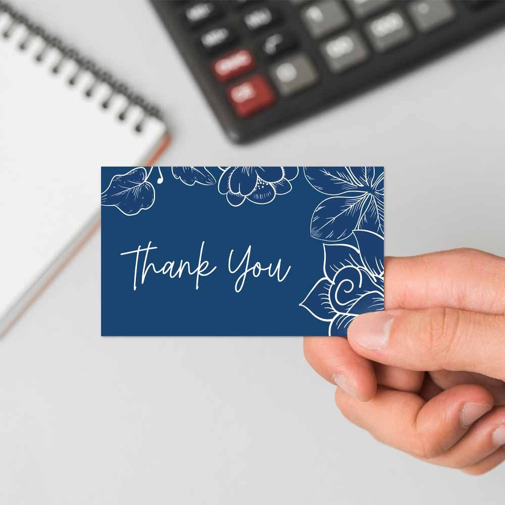 Cross-Border Wholesale Simple Thank You Card Coated Paper Card Thank You Gift Card Packaging English Card