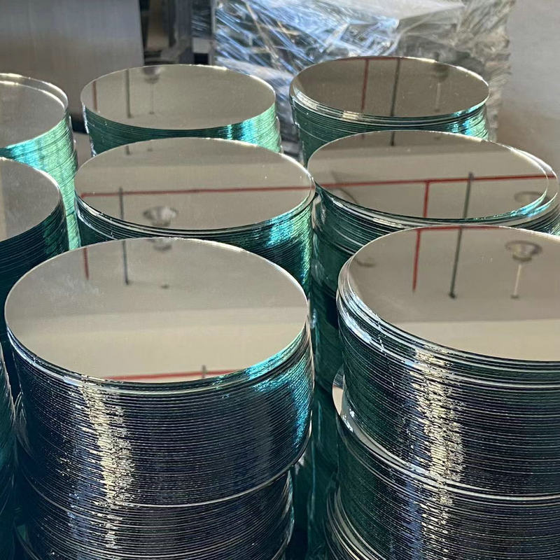 Manufacturers supply 1.7mm shaped glass lenses can be arbitrarily cut single hand-held cosmetic glass small mirror