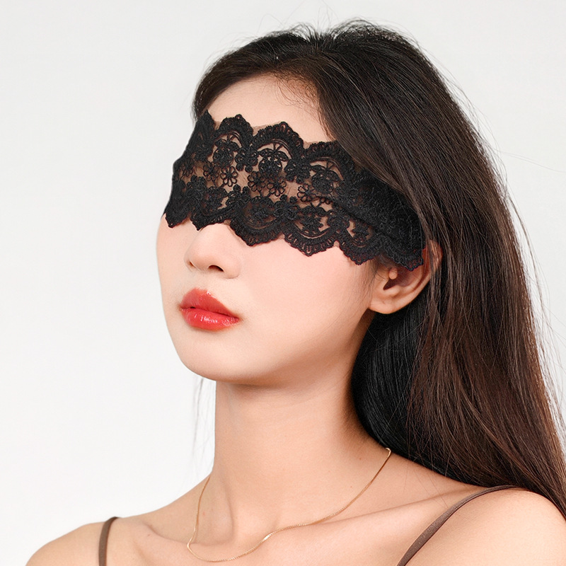 Nightclub Queen Eye Mask Face Curtain Pure Lust Style Lace Mask Female Cosplay Party Blindfold Ribbon Yiwu Accessories