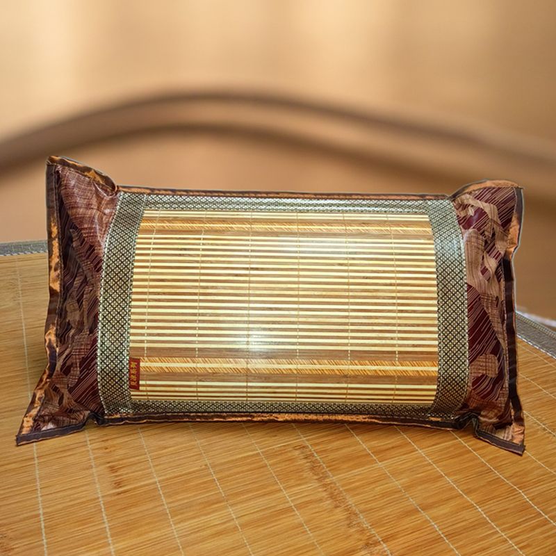[with Pillow Core] Summer Cooling Pillow Bamboo Cooling Pillow Tea Pillow Summer Cooling Pillow Rattan Pillow Student Adult Jasmine Bamboo Pillow