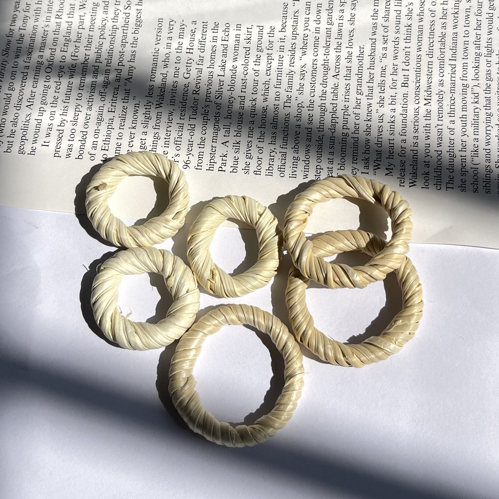 DIY bamboo hoop earrings accessories handicrafts bamboo hoop accessories 2025 new handmade rattan hoop accessories