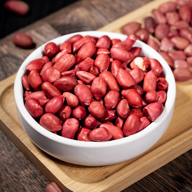 New Products Northeast Red-clothed Peanut Four Red Grains Fresh Red Skin Small Grains Unshelled Heilongjiang Specialty