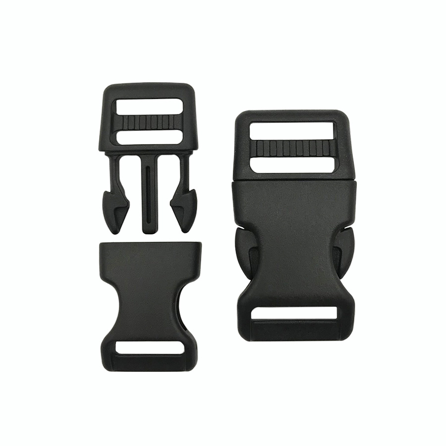 New pet chest back traction rope bent collar plastic buckle dog rope accessories pet rope black bent buckle