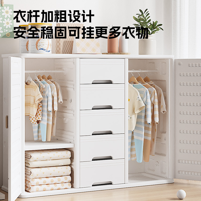 Feeding Table Baby Storage Cabinet Baby Supplies Storage Rack Children's Wardrobe Toy Classification Storage Cabinet Bucket Cabinet