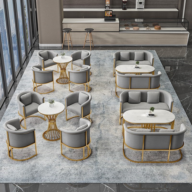 Скандинавский офисный стол для переговоров и стульев, круглый стол для отдыха, гостиницы, салона красоты, бизнес-рецепция