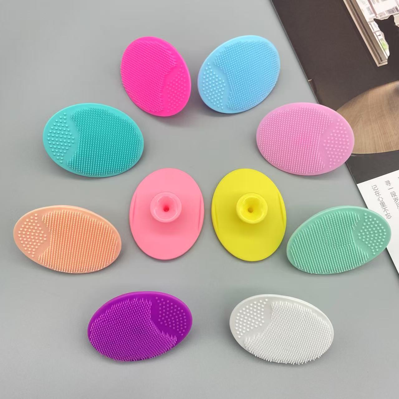 Ручная силиконовая щетка для лица, щетка для красоты, щетка для очищения лица, щетка для детского шампуня, щетка для макияжа