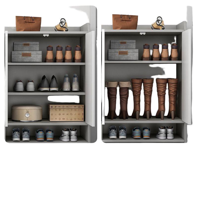 Shoe Rack Door Shoe Cabinet Breathable Wall-leaning Multifunctional Household Storage Cabinet Strong and Durable Dormitory Rental House