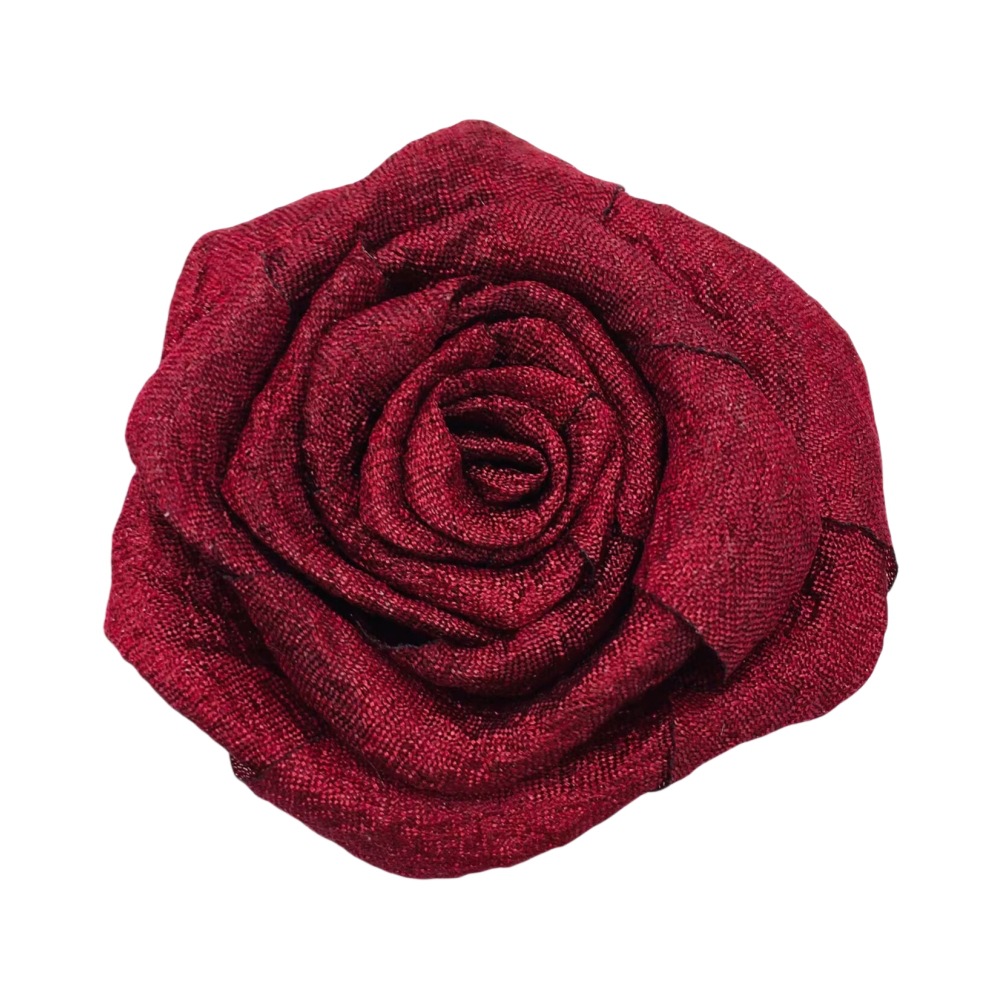 in stock 5cm dry rose fabric camellia hair accessories handmade diy corsage clothing accessories flower two-color