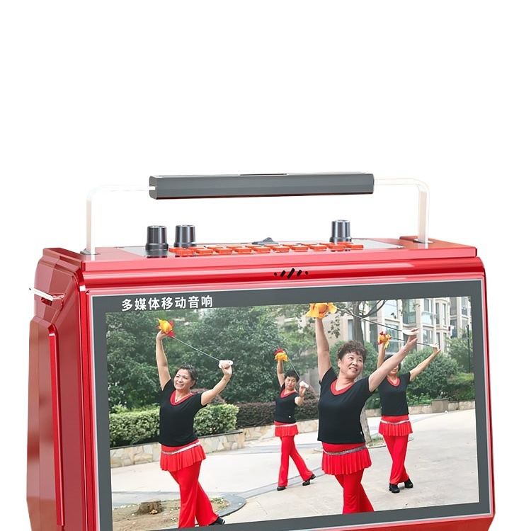 Square Dance Audio with Display Bluetooth Video Speaker Dance K Singing Outdoor All-In-One Player High Volume
