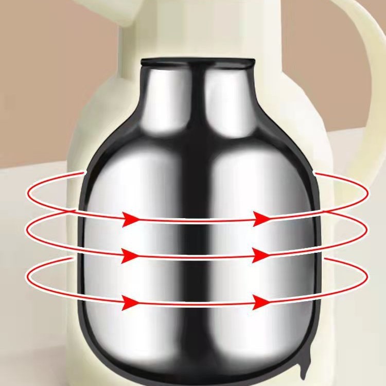 New product glass liner thermos household thermos portable car-mounted thermos kettle teapot pressing drill surface thermos