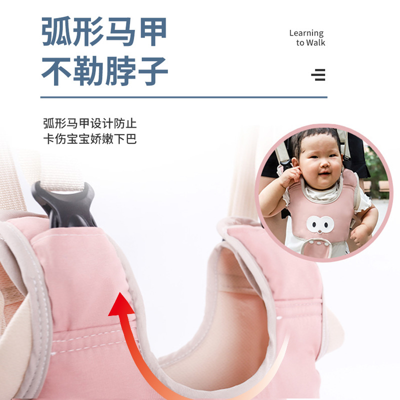 Baby Walking Harness Summer Toddler Walking Strap Child Traction Rope Anti-Fall Walking Protection