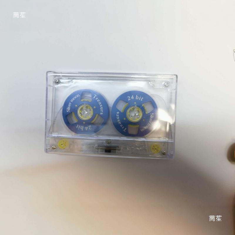 Recording Tape Case Small Open Disc Empty Tape Case Blue Plastic Tape Case No Recording Tape Empty Tape Case