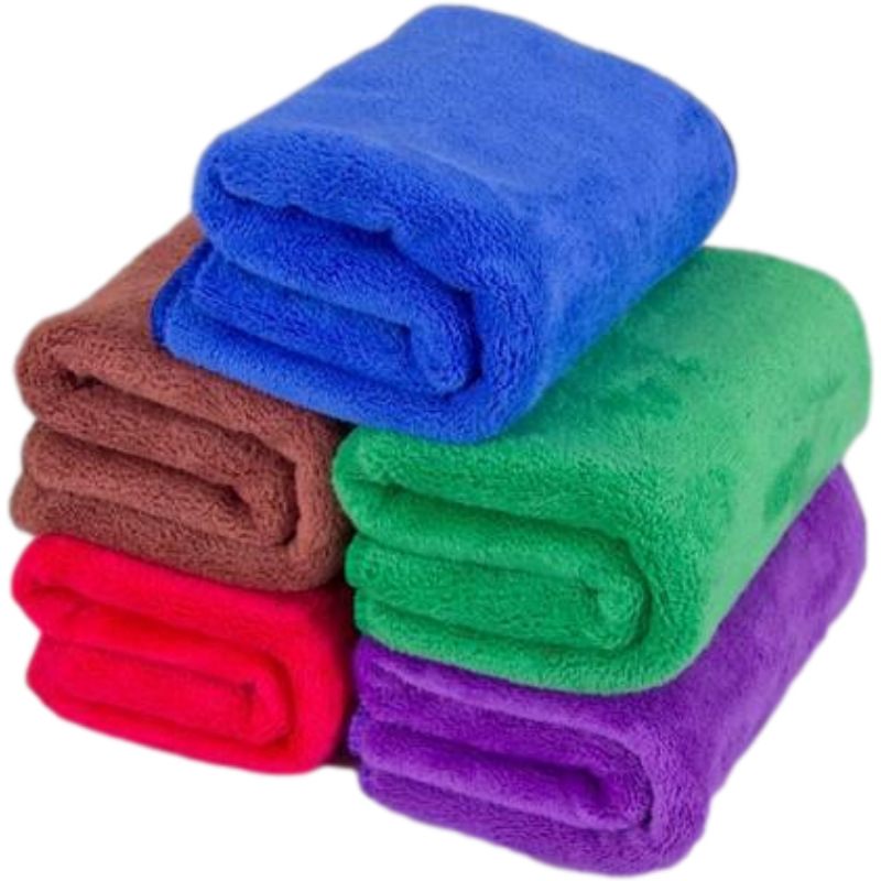 Factory wholesale 420g fine fiber 40*60 thick car wash towel beauty dry hair towel multifunctional car towel