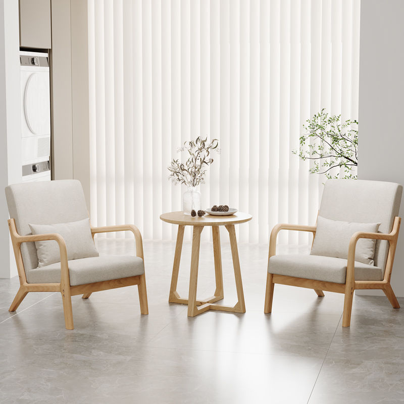 Современный простой скандинавский тканевый диван, съемный и washable, маленькая квартира, зона отдыха, комплект из массива дерева