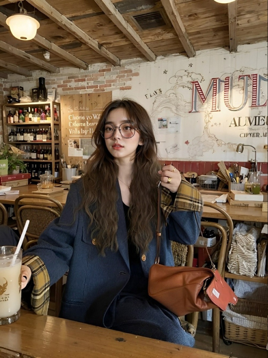 2025 New Spring and Autumn Suit Fashionable Old Money Style Suit Wide Leg Pants Two-Piece Suit [6673]