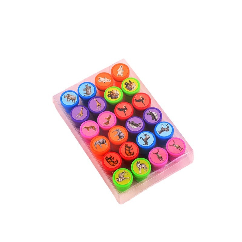 Christmas Seal Children's Seal Animal Cartoon Round Medal Foreign Trade Wholesale Seal