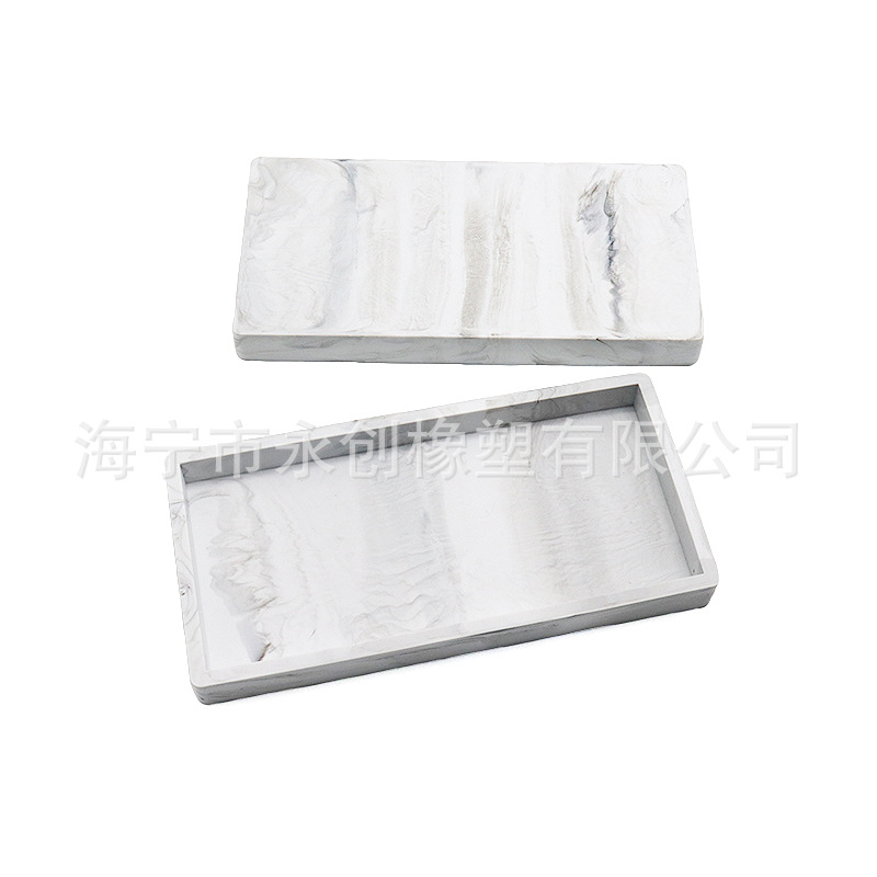 Silicone Storage Tray Bathroom Wash Tray Hotel Toothpaste Toothbrush Storage Box Key Necklace Hand Jewelry Storage Tray