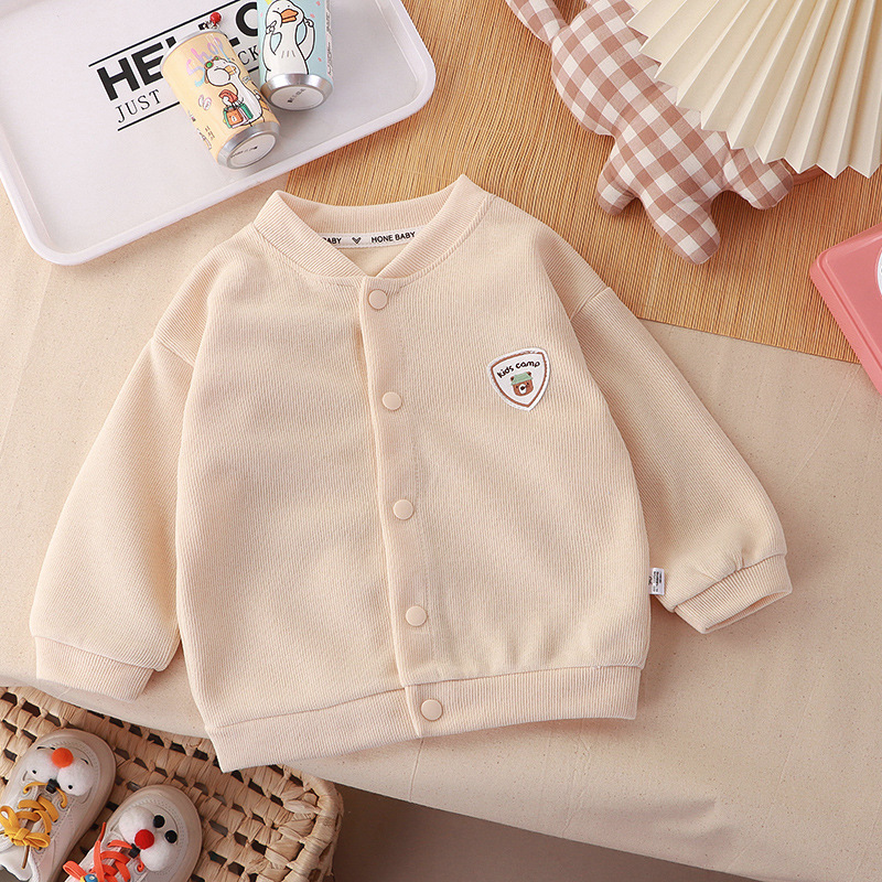 2025 New Spring and Autumn Knitted Coat Boys Cardigan Women's Treasure Knitted Shirt Casual Fashion Western Style Explosion Long Sleeve