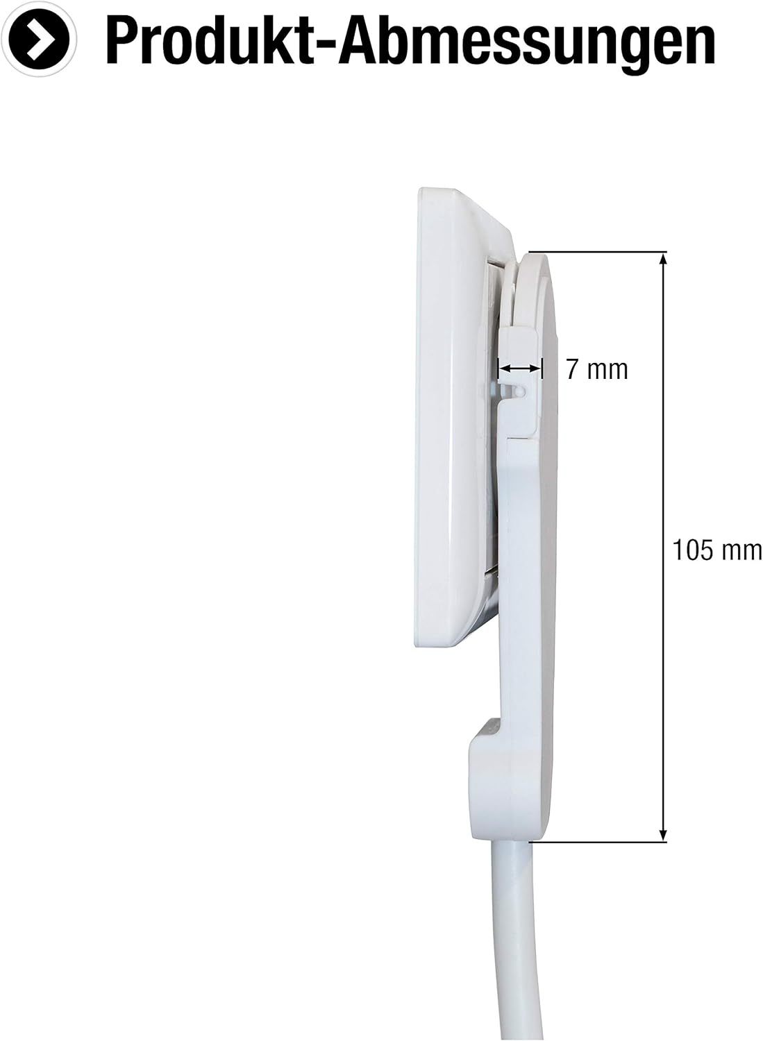 Meister Schutzkhalen-Verобngerung - Extraflacher Stecker -