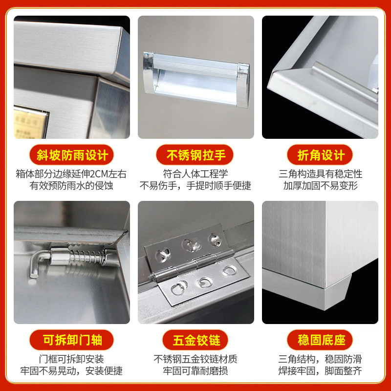 Manufacturer 201/304 Stainless Steel Fire Extinguisher Box Fire Equipment Fire Box Dry Powder Fire Extinguisher Box 3kg 4kg 8kg Fire Protection