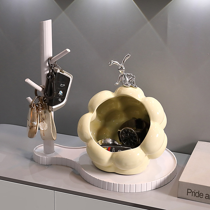 Entrance Entrance Key Storage Ornaments Light Luxury Rabbit Home Living Room Doorway Decoration Housewarming New Home Gift