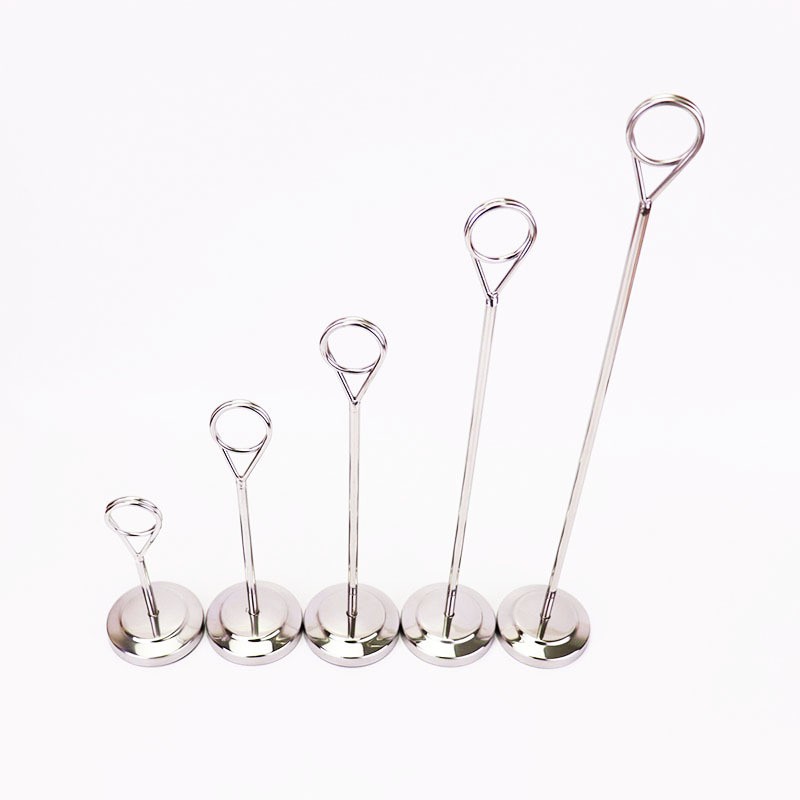 Stainless Steel Meal Card Holder Meal Card Holder Hotel Restaurant Wedding Table Number Plate Table Card Seat Card Holder Meal Card Holder