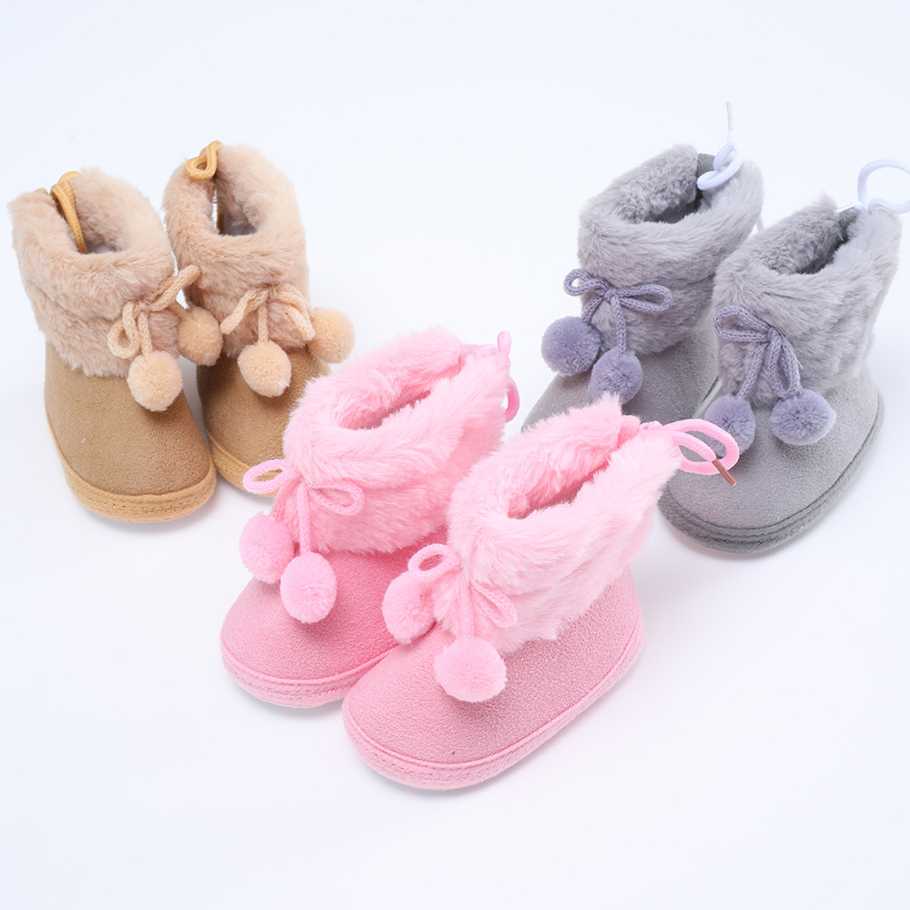 2022 autumn and winter New baby shoes 0-1 years old non-slip soft bottom toddler shoes 3-5-7-9 months baby shoes cotton shoes