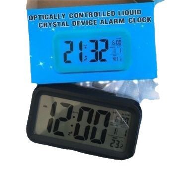 Temperature Version of Smart Clock Silent Clock Snooze Electronic Clock Light-Sensitive Alarm Clock with Voice Student Special Alarm Clock Wholesale