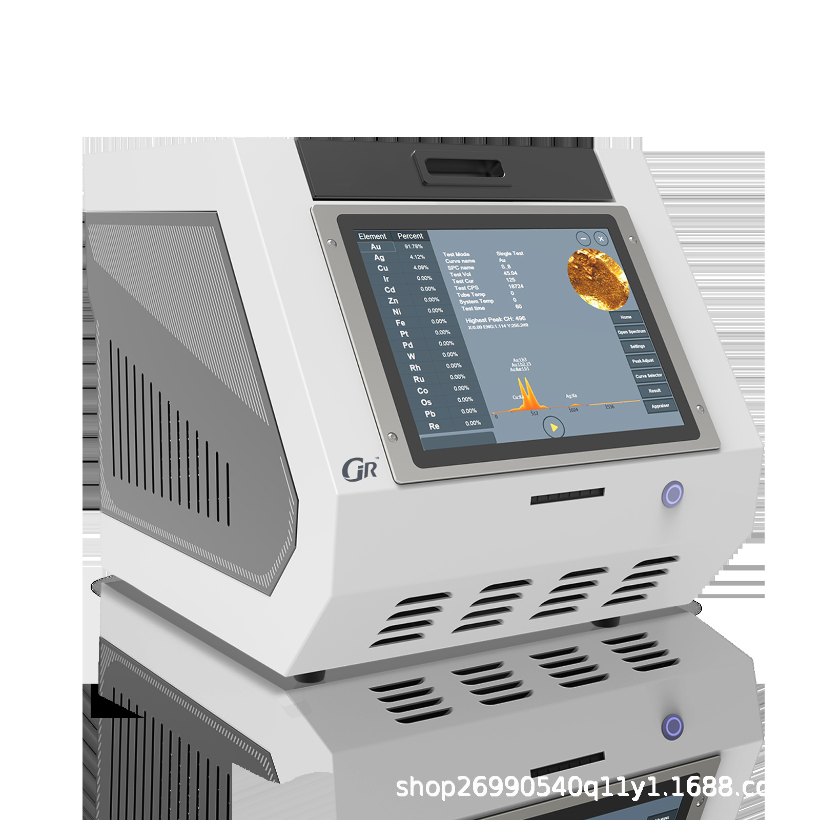 Aike Fluorescence Spectrum Gold Tester Genuine and Fake Detection Precious Metal Element Detector Platinum Silver Gold Copper Content Analyzer