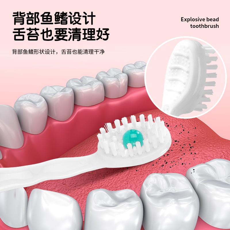 New Pop-Up Toothbrush 20 Boxes Portable Disposable Toothpicks Cleaning Travel Size Mini Toothbrush Wholesale Cross-Border