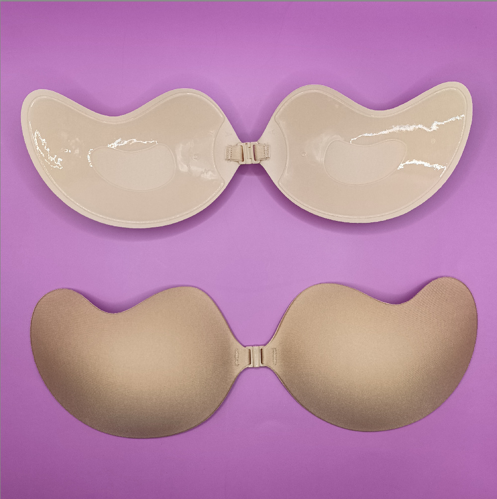 Silicone Chest Sticker Wholesale Breathable Glue Mango Cup Silicone Bra Invisible Chest Sticker Wedding Dress Special Gathered Underwear