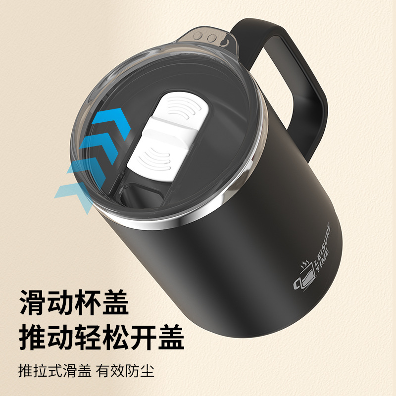 304 Stainless Steel Mug Double Layer Coffee Cup Milk Mouth Cup Creative Insulation Tea Cup Japanese-style Water Cup Gift