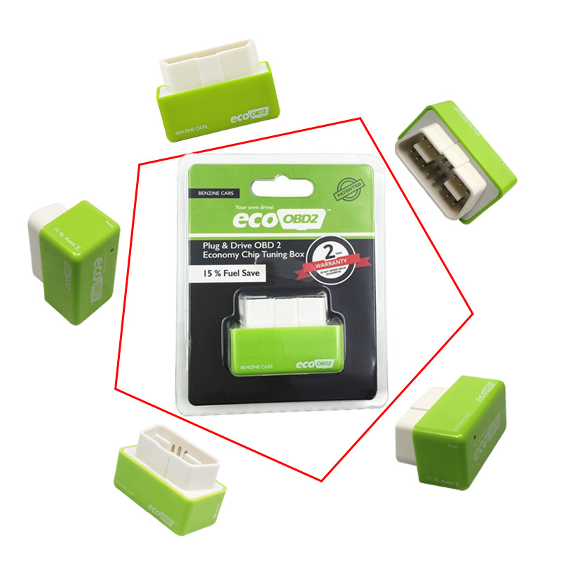 Nitro Fuel Saver ECO OBD2 Fuel Saver Plug and Drive Power Upgrade Fuel Saver Oil Saving Red