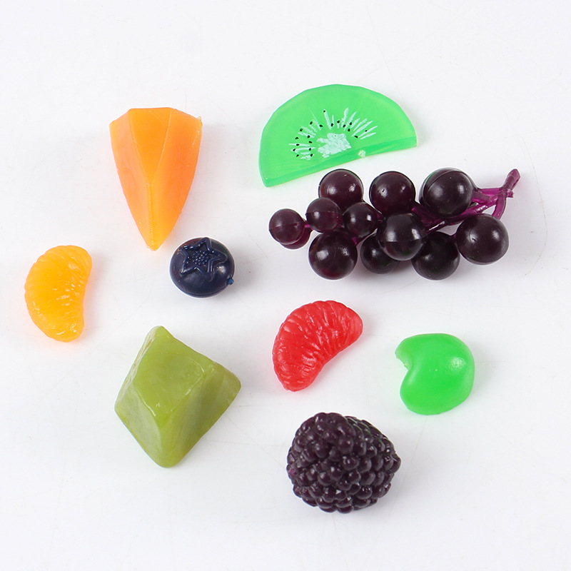 Simulation Mini Strawberry Blueberry Cherry Grape Accessories Miniature Food Play DIY Hand-made Dessert Cake Decoration Material