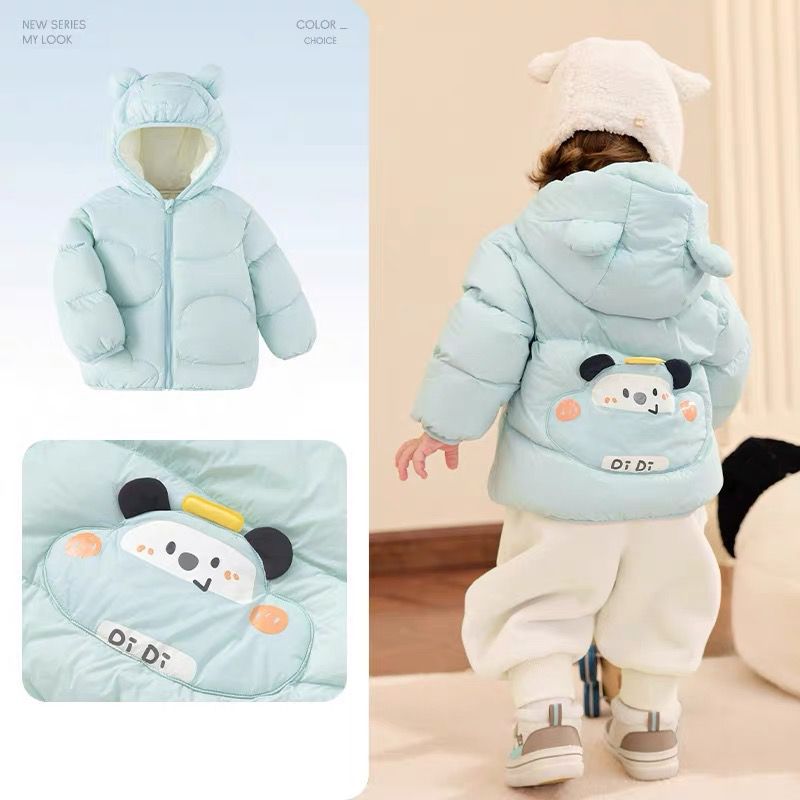 [white duck down] wholesale children's clothing 2025 baby down jacket autumn and winter new men and women baby foreign style warm